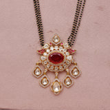 Moissanite Kundan Designer Mangalsutra 24 Inch