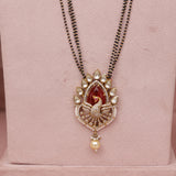 Moissanite Kundan Designer Mangalsutra 24 Inch