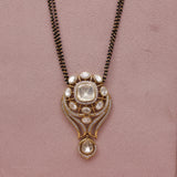 Moissanite Kundan Designer Mangalsutra 24 Inch