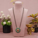Moissanite Kundan Designer Mangalsutra 24 Inch