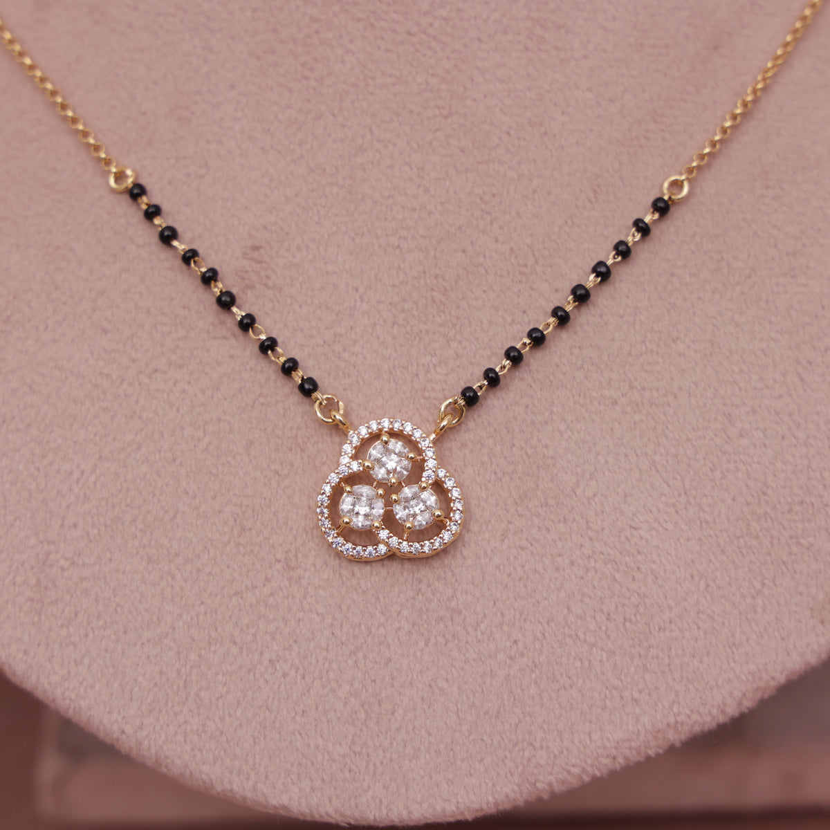 Short A D Mangalsutra 18 Inch