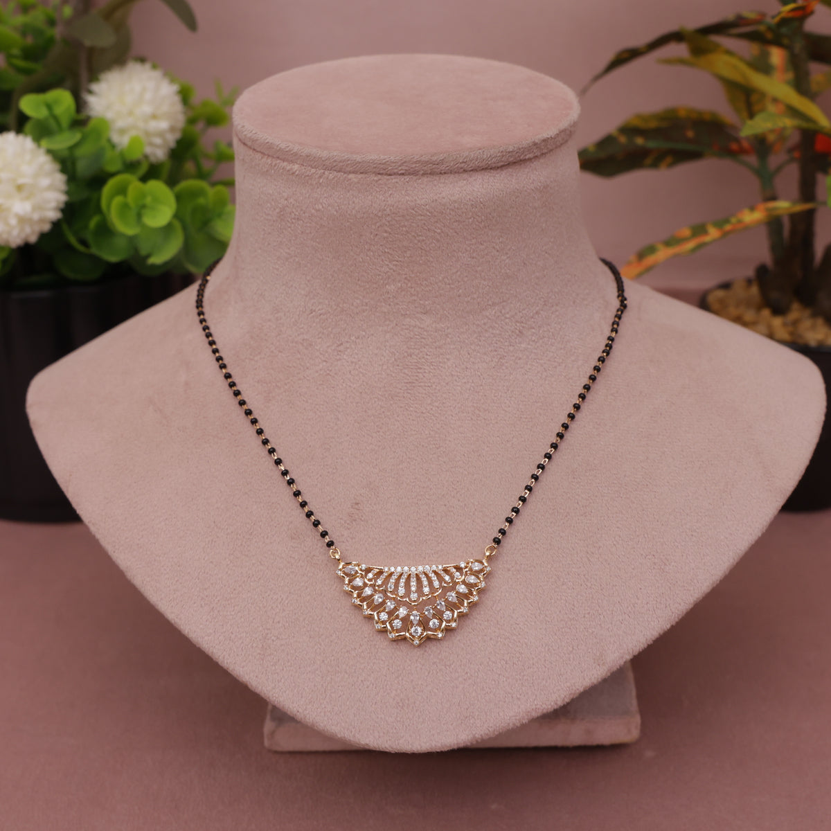 Short A D Mangalsutra 18 Inch