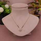 Short A D Mangalsutra 18 Inch
