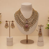 Antique Long Layered Bridal Necklace Set
