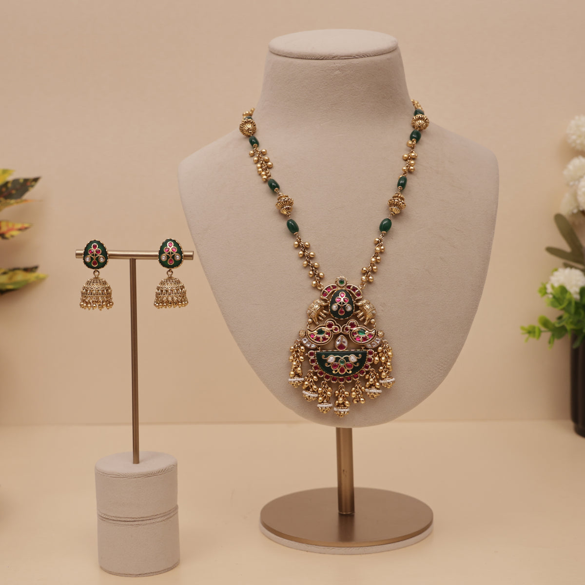 Antique Heritage Lariat Necklace set