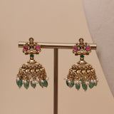 Antique Gold Temple Haram Necklace set