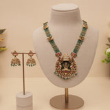 Antique Gold Temple Haram Necklace set