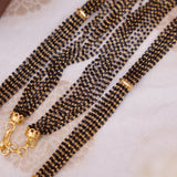 Real Gold Look Mangalsutra Mala Chain 40 Inch 10 / 8 Line