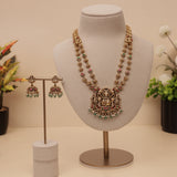 Antique Gold Temple Haram Necklace set