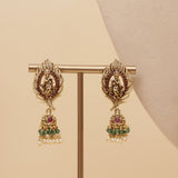 Antique Gold Temple Haram Necklace set