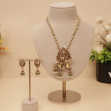 Antique Gold Temple Haram Necklace set