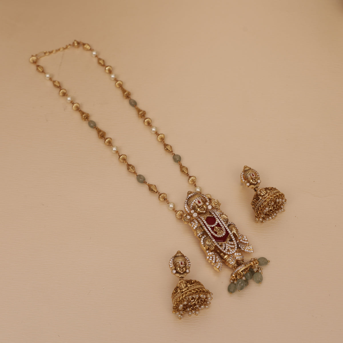 Tirupati balaji pendant set
