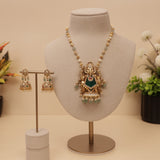 Antique Gold Temple Haram Lariet Necklace set