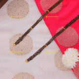 Real Gold Look Mangalsutra Mala Chain 30 Inch 6 Line