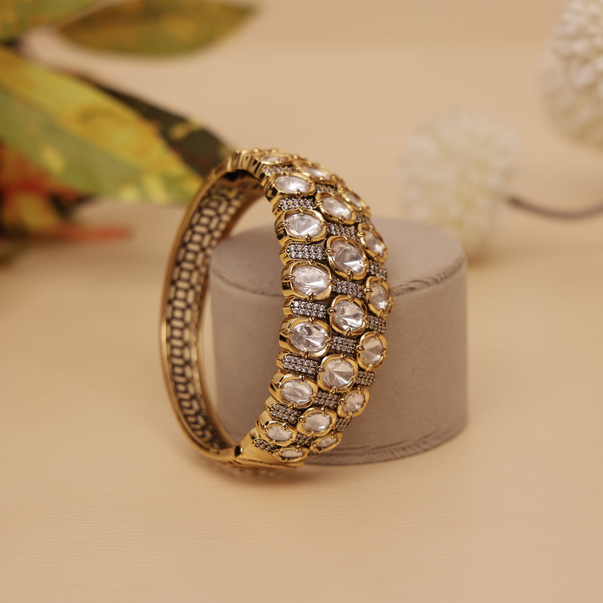 Polki Kundan Openable Single Kada
