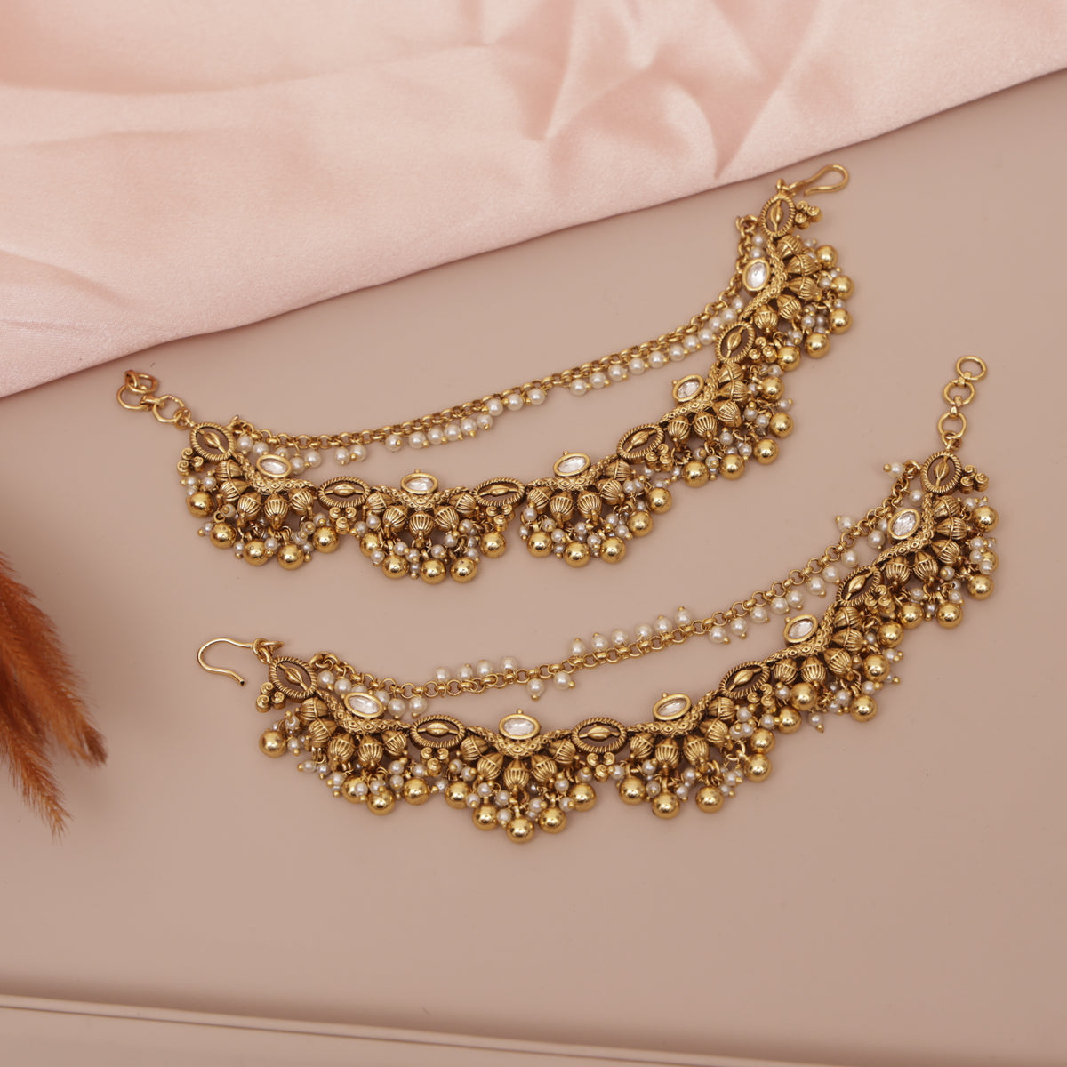 Antique Gold Ear chain - Matil