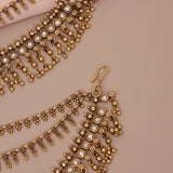Antique Gold Ear chain - Matil