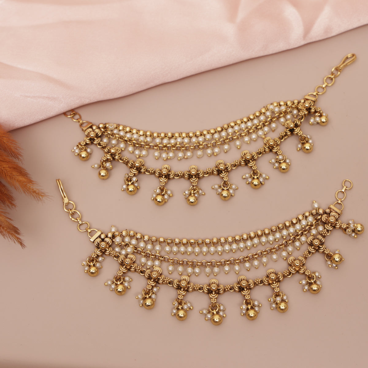 Antique Gold Ear chain - Matil