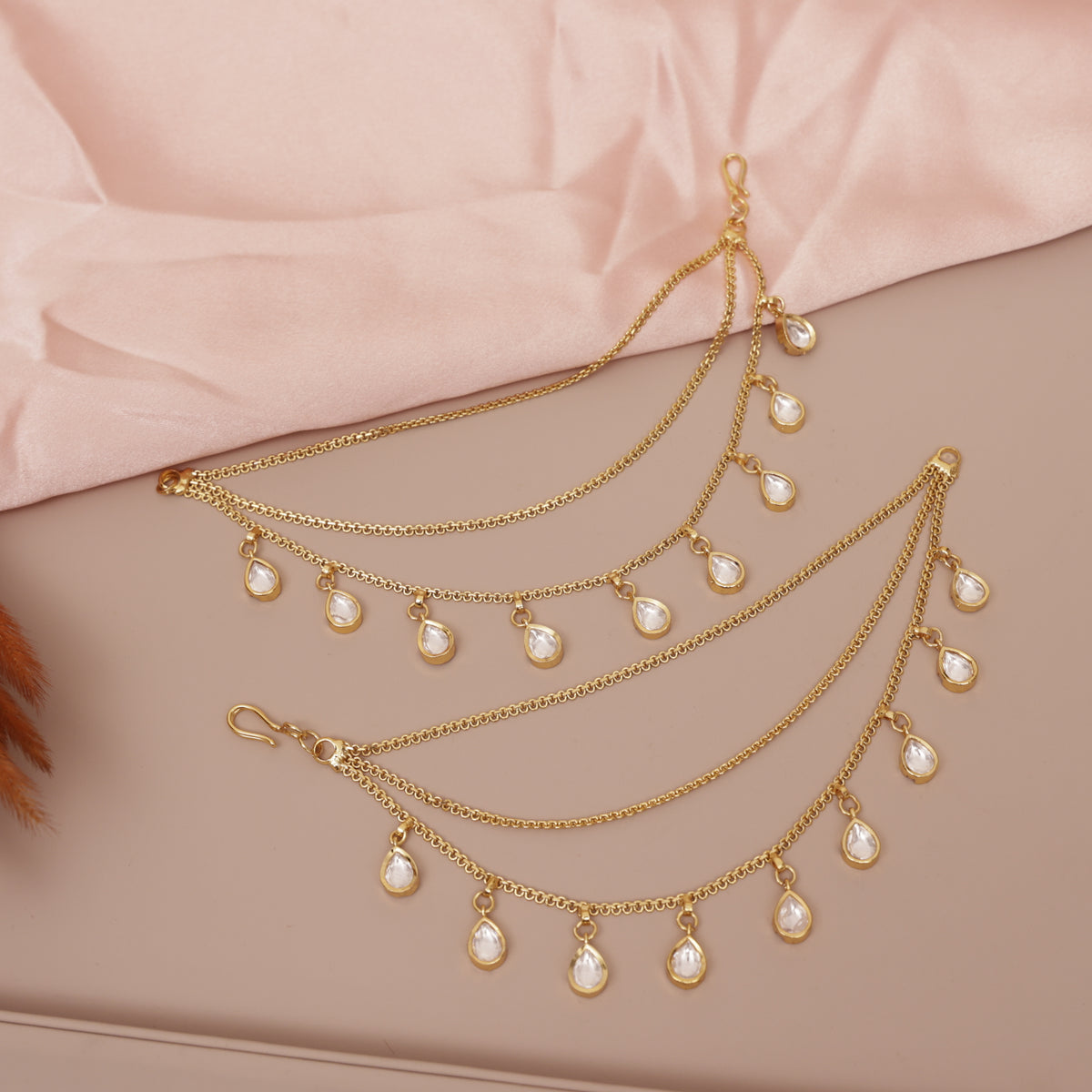 Kundan Ear chain - Matil