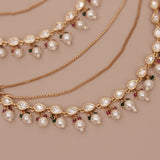 Kundan Pearl Ear chain - Matil