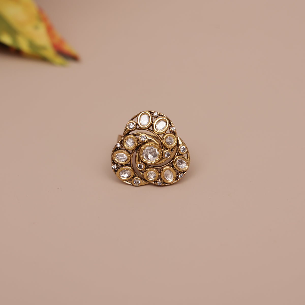 Kundan Finger Ring