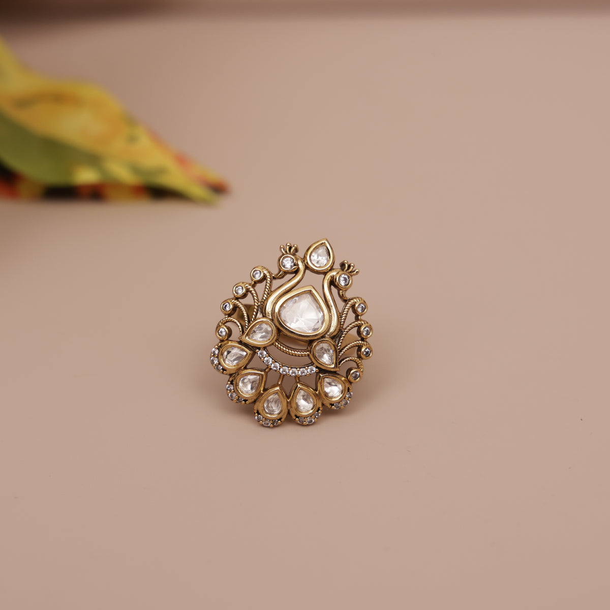 Kundan Finger Ring