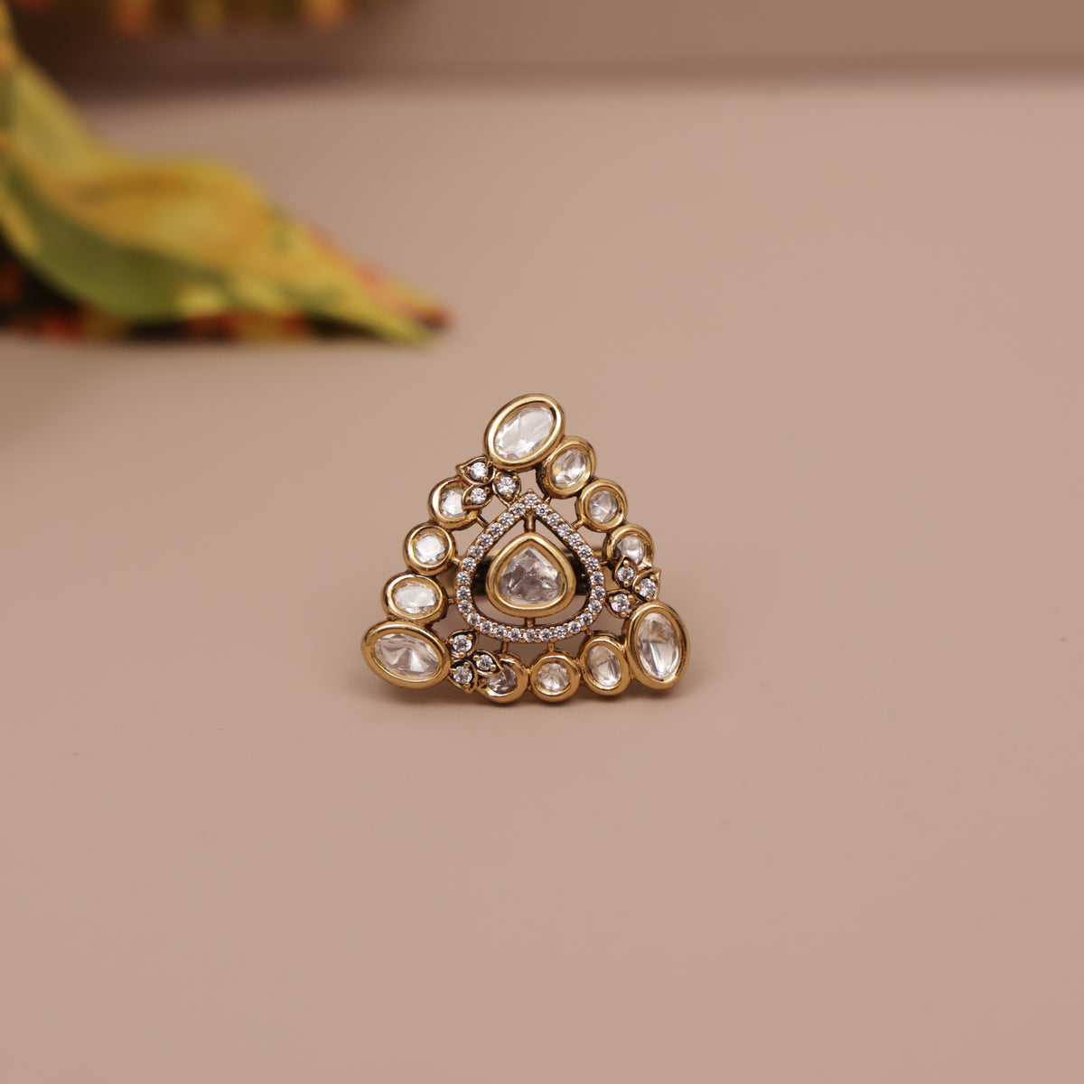 Kundan Finger Ring