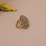 Kundan Finger Ring