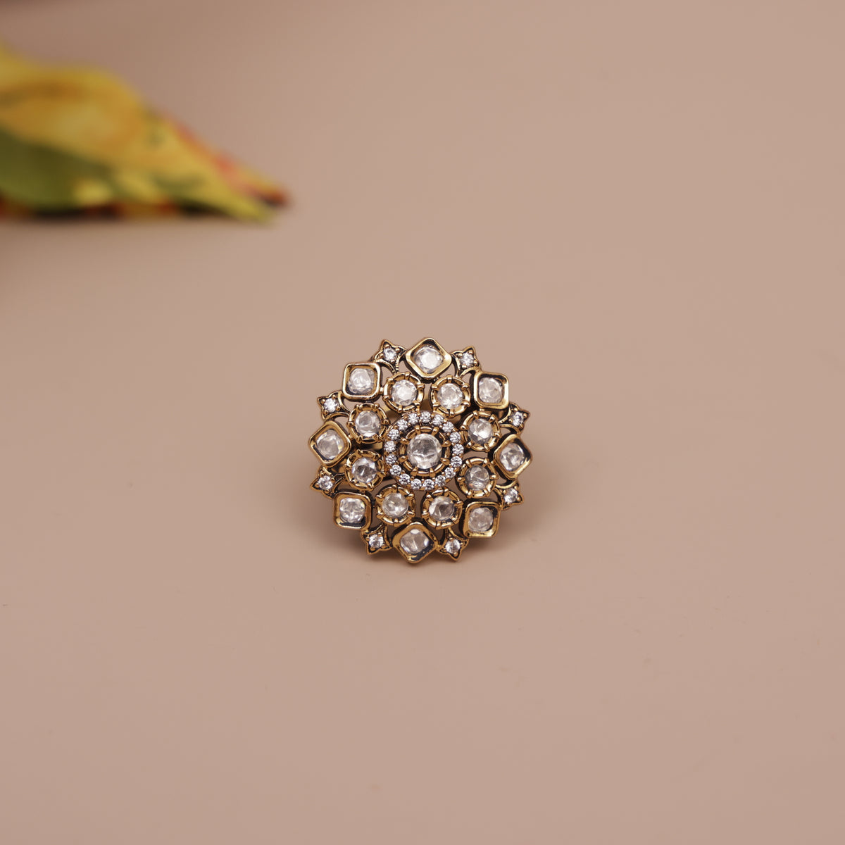 Kundan Finger Ring