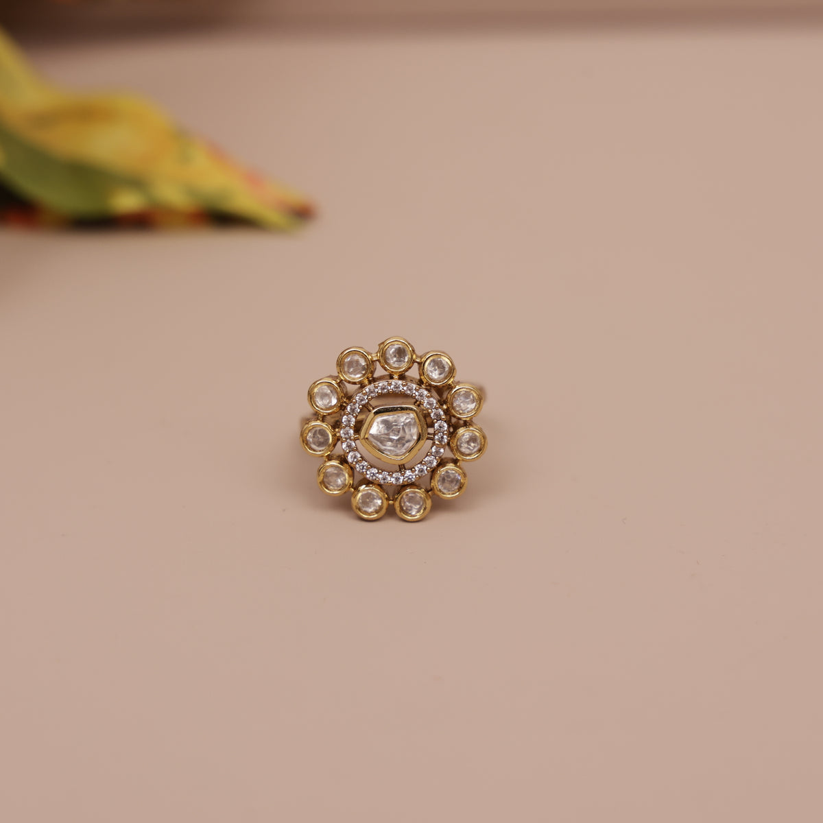 Kundan Finger Ring