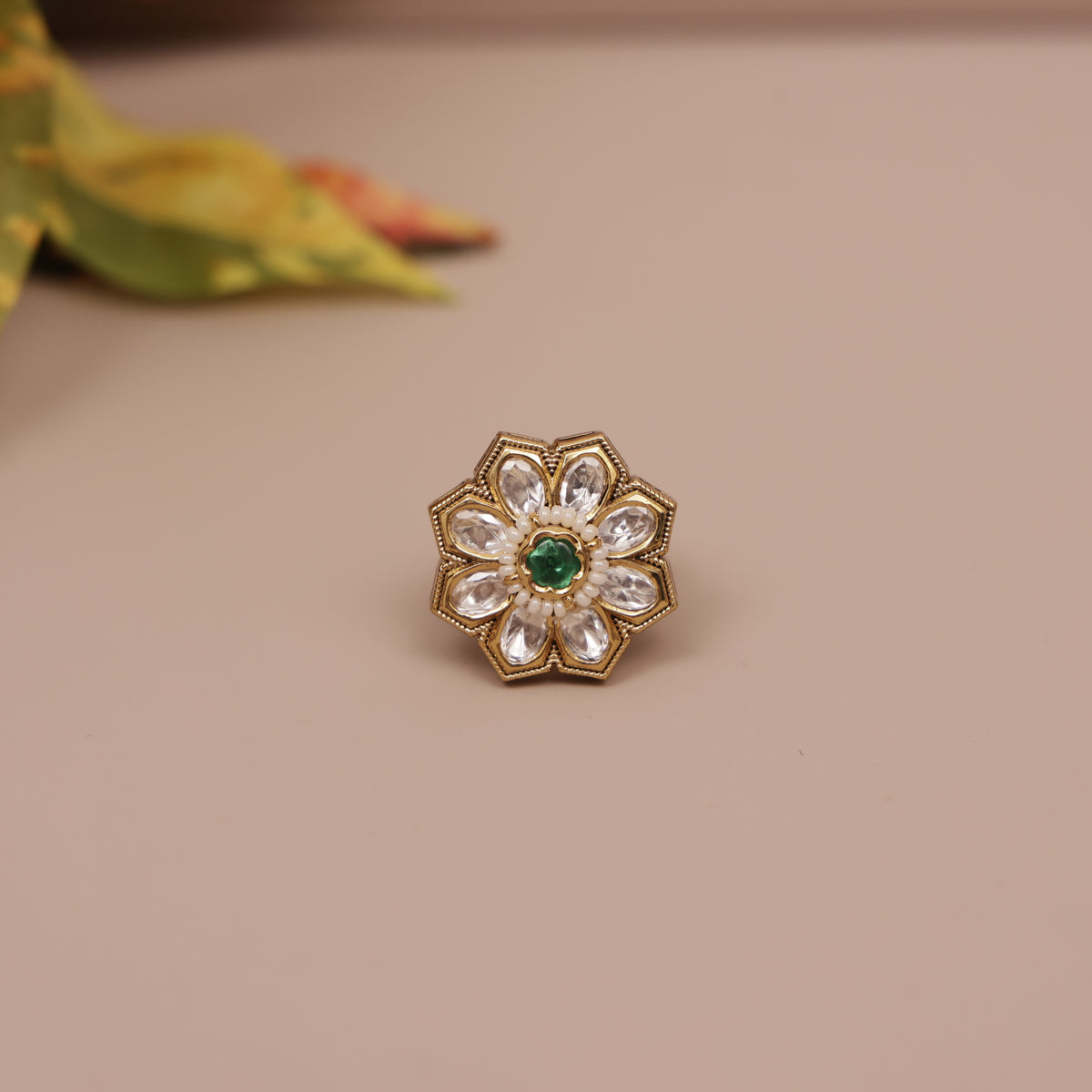 Kundan Finger Ring