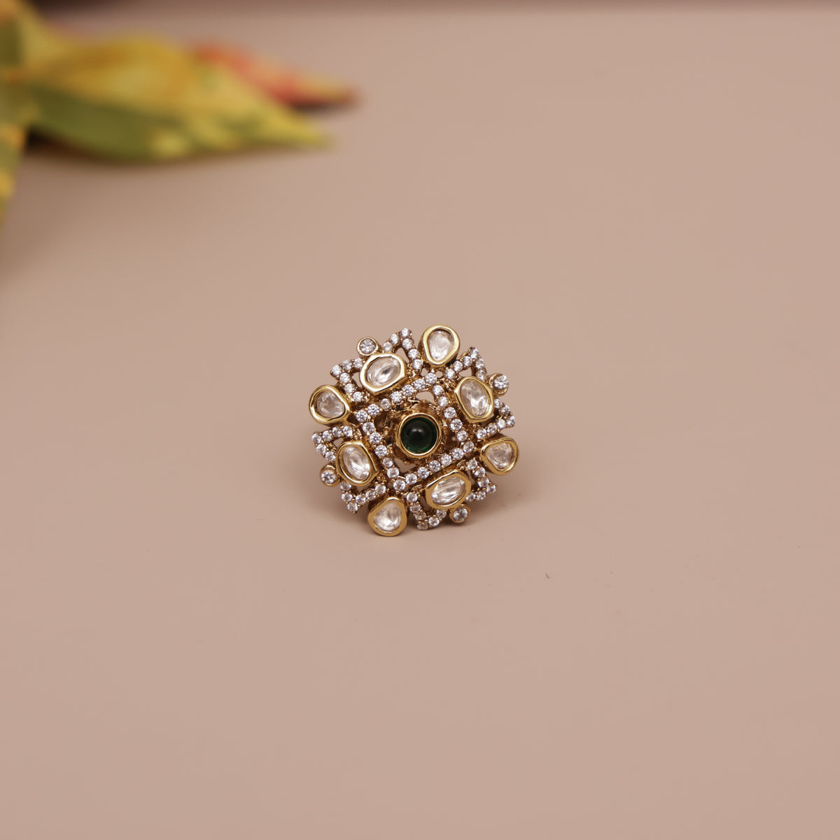 Kundan Finger Ring
