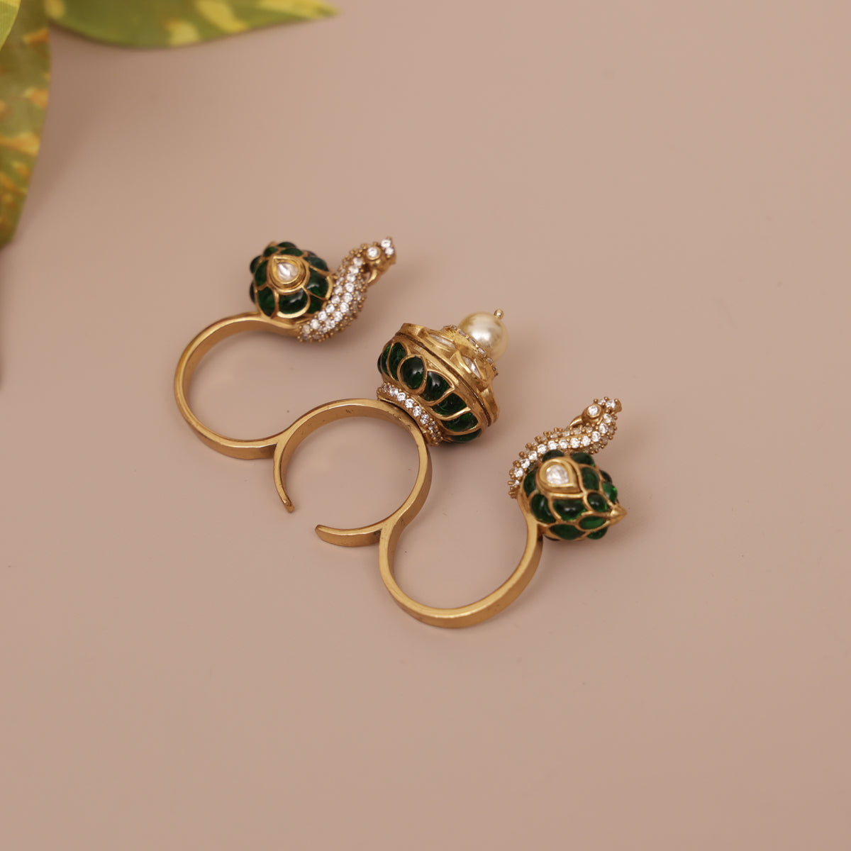 Kundan Epoxy Finger Ring