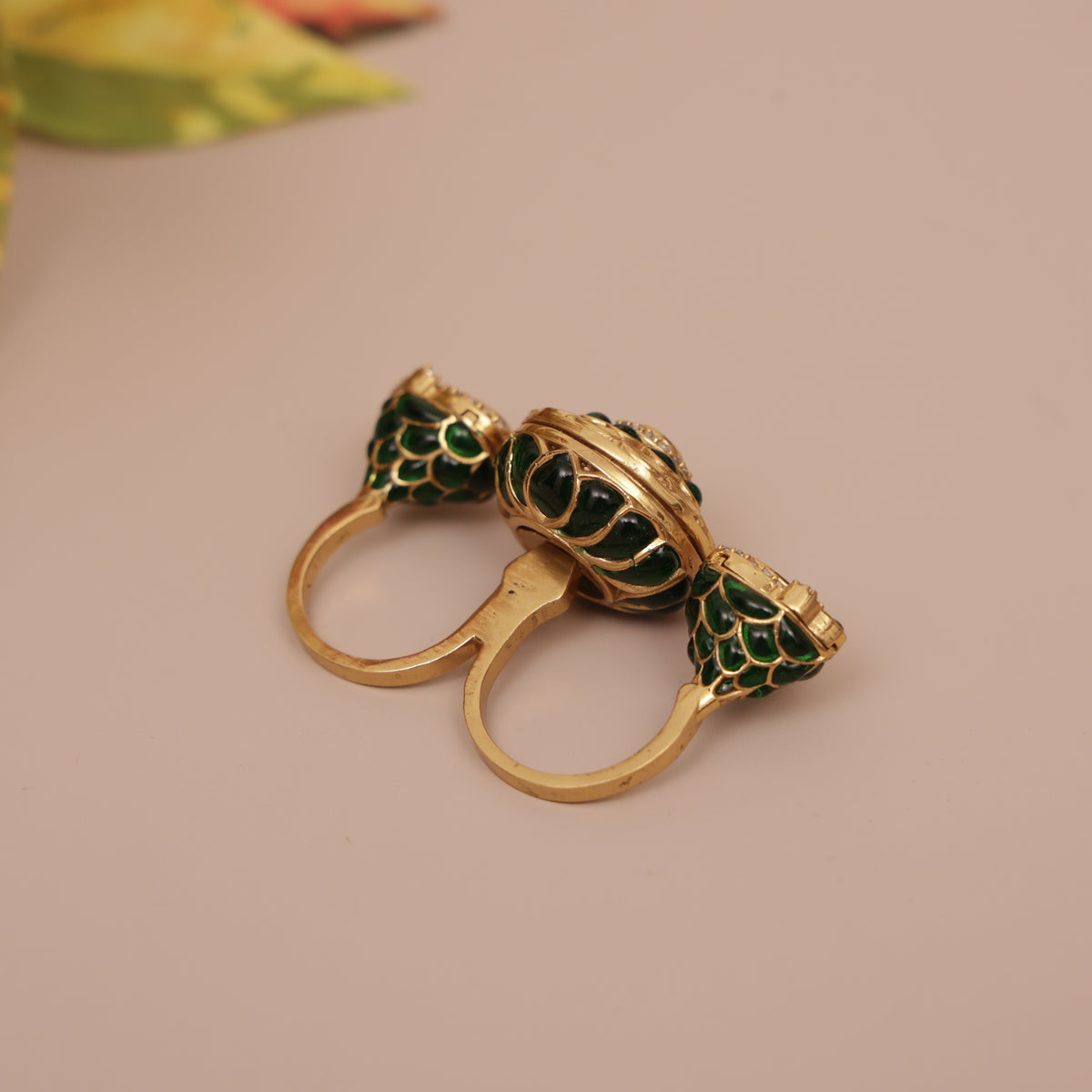 Kundan Epoxy Finger Ring