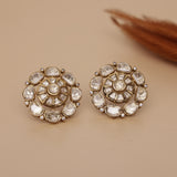 Premium Moissanite Kundan Studs Earring