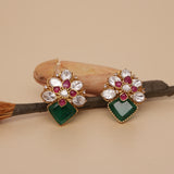 Premium Polki Kundan Studs Earring