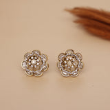 Premium Moissanite Kundan Studs Earring