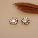 Premium Moissanite Kundan Studs Earring