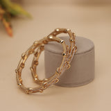 Cubic Zirconia Gold Plated AD Bangle