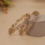 Cubic Zirconia Gold Plated AD Bangle