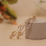 Cubic Zirconia Gold Plated AD Bangle