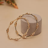 Cubic Zirconia Gold Plated AD Bangle
