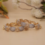 American Diamond Pachheli Bangle