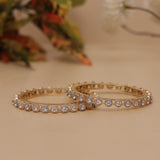 American Diamond Pachheli Bangle