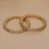 American Diamond Pachheli Bangle