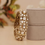 Luxury Moissanite Kundan Kada Bangle