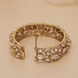 Luxury Moissanite Kundan Kada Bangle