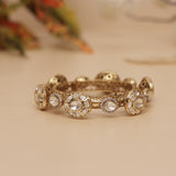 Luxury Moissanite Kundan Kada Bangle