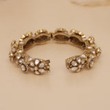Luxury Moissanite Kundan Kada Bangle