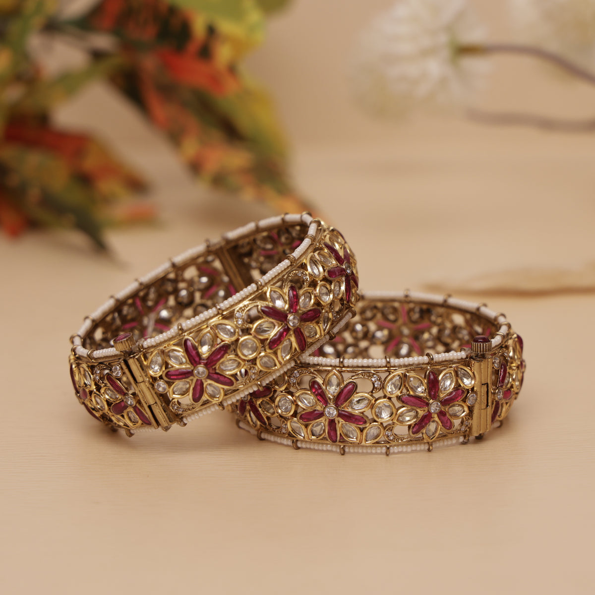 premium Polki Kundan Bangle